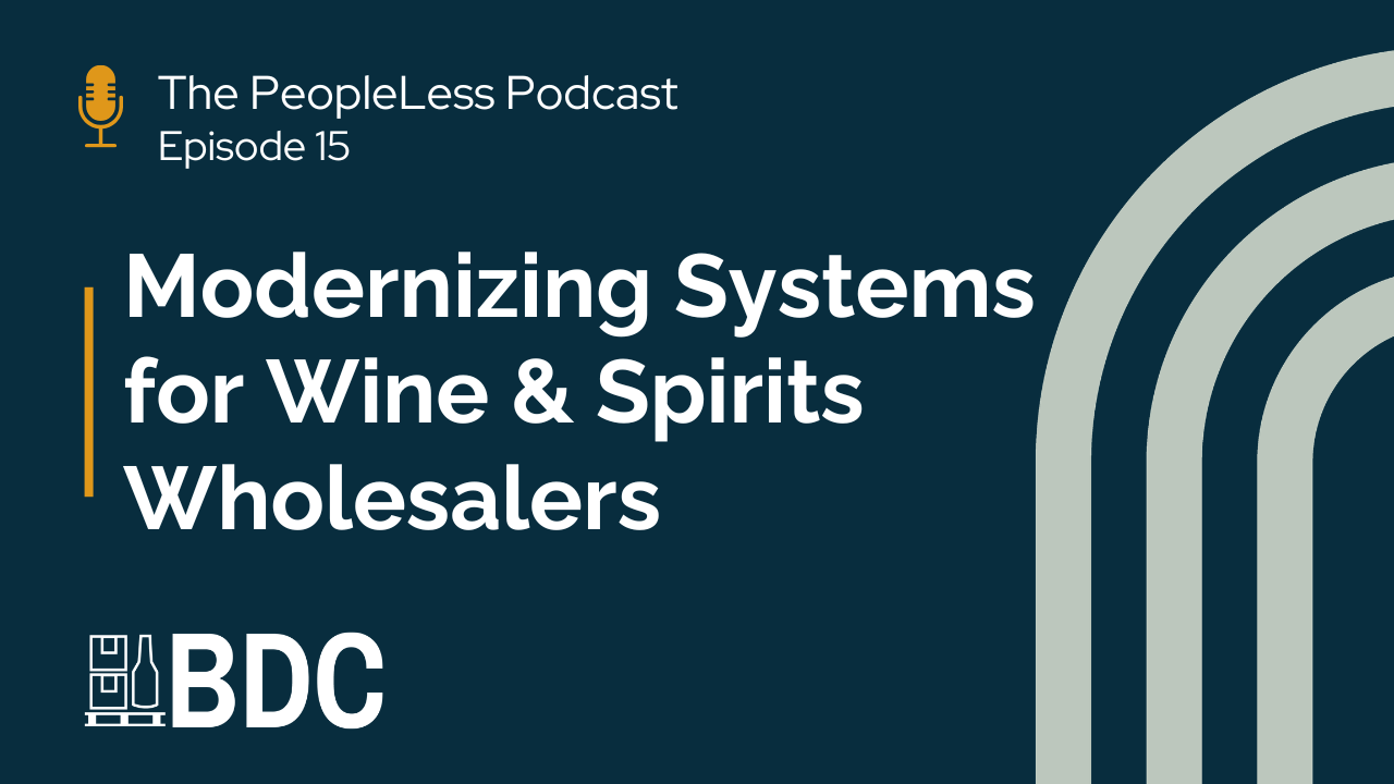 Podcast promo graphic for The PeopleLess Podcast Episode 11: "Digital Transformation Strategy & Masterclass Execution: Transformational Readiness." Features BDC logo and curved white lines on a dark blue background.